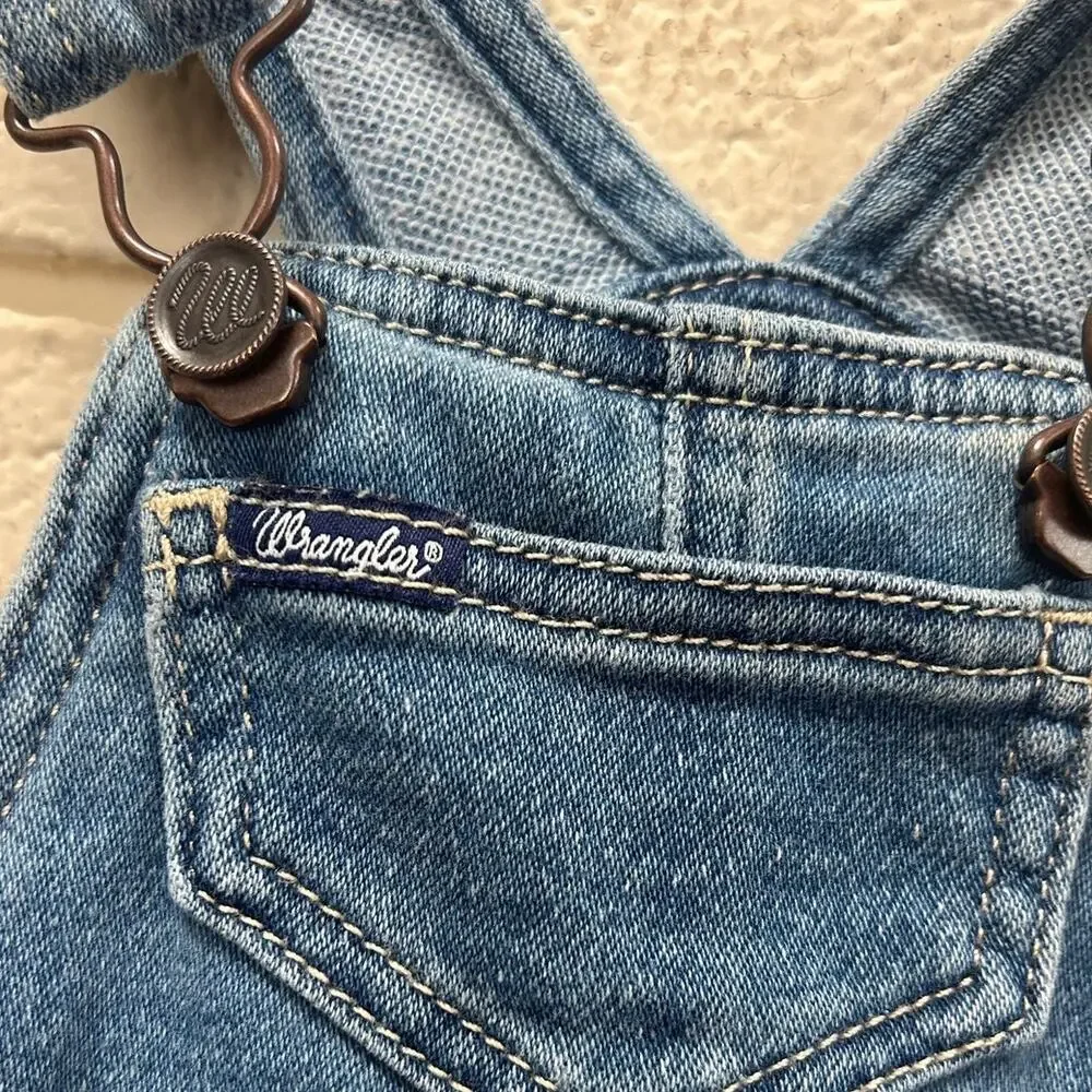 Wrangler Baby Blue Denim Overalls size 0-3 months